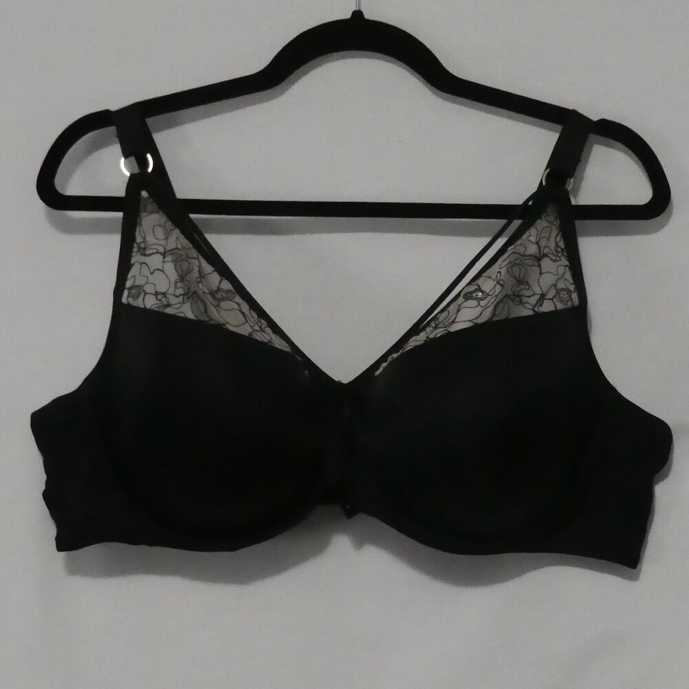 AG - ASHLEY GRAHAM | 42 DD | Black Lace Detail Bra